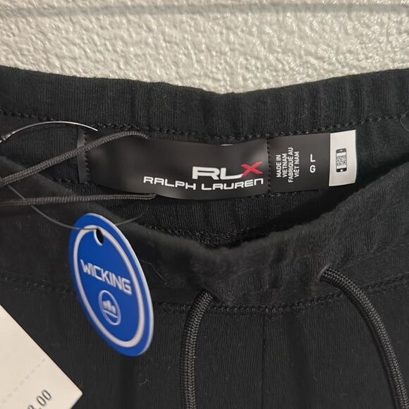 NWT- RLX- Ralph Lauren- womens black moisture wicking joggers- Size large - Picture 5 of 9